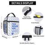 Black Portable Insulated Lunch Bag