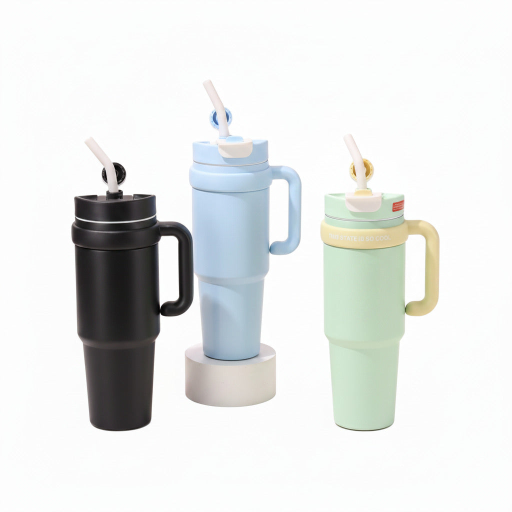 1000mL stainless steel insulated tumbler standing upright on a white background.