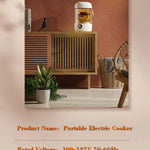 110V220V Smart Electric Stew Cooker Personal Portable Electric Stew Pot