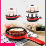 Household Breakfast Machine Stainless Steel Egg Steamer Egg Cooker Omelette Device