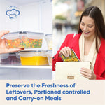 Microwave Freezer Safe Storage Boxes