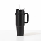 Front view of a 316 stainless steel sports cup with a durable matte finish.