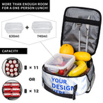 Black Portable Insulated Lunch Bag