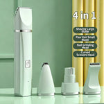 4-in-1 Pet Grooming Kit For Small Dogs Cats, Professional Quiet Rechargeable Hair Trimmer