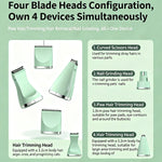 4-in-1 Pet Grooming Kit For Small Dogs Cats, Professional Quiet Rechargeable Hair Trimmer