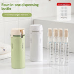 4 In 1 Travel Dispenser Portable Travel Bottles Leak Proof Leakproof Travel Container For Perfume Shampoo Conditioner Lotion