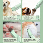 4-in-1 Pet Grooming Kit For Small Dogs Cats, Professional Quiet Rechargeable Hair Trimmer