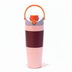 Straight-sided insulated water bottle suitable for daily hydration.